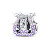 Sterling Silver Music Series Guitar Harp Bag Charm Beads Diy Jewelry Bracelet Accessories Dripping Oil Style