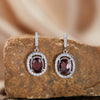 Sterling Silver Natural Color Amethyst Geometric Pendant Collarbone Necklace With Gemstones