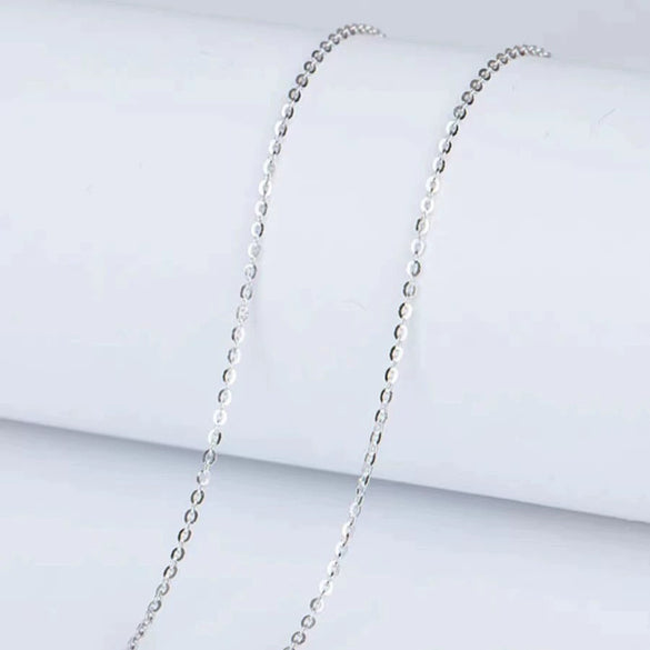 Sterling Silver Oshaped Necklace Plated With Gold For Women