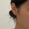 925 Sterling Silver Oval Earrings With Letters Numbers Text Electroplated