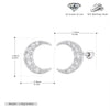 Sterling Silver Piercing Screw Earrings Geometric U Shaped Electroplated Fashion Versatile Jewelry For Women