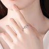 Sterling Silver Ring With Letters Numbers Text Pattern And Diamond Design