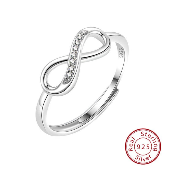 Sterling Silver Ring With Letters Numbers Text Pattern And Diamond Design