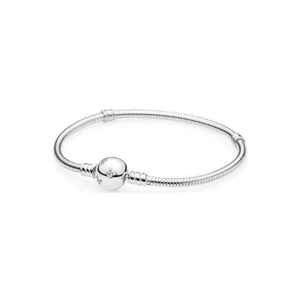 Sterling Silver Round Head Snake Chain Bracelet In Gold And Rose Gold Tones Minimalist Geometric Unisex Jewelry Making Supply