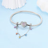 Sterling Silver Safety Chain Diy Jewelry Accessories Bracelet With Dripping Oil Design