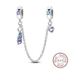 Sterling Silver Safety Chain Diy Jewelry Accessories Bracelet With Dripping Oil Design