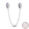 Sterling Silver Safety Chain Diy Jewelry Accessories Bracelet With Dripping Oil Design