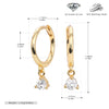 Sterling Silver Simple Fashionable Earrings