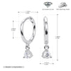 Sterling Silver Simple Fashionable Earrings