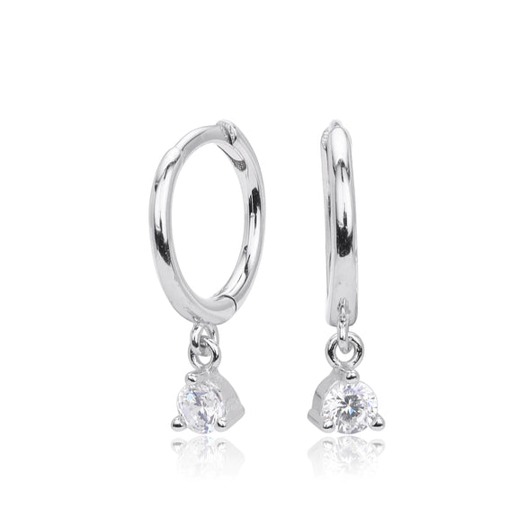 Sterling Silver Simple Fashionable Earrings