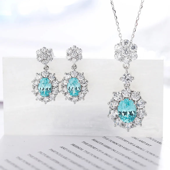 Sterling Silver Simple Style Classic Style Inlay Solid Color Lab-Grown Gemstone Drop Earrings