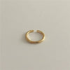 Sterling Silver Simple Style Geometric Open Rings