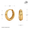 925 Sterling Silver Simple Ushape Electroplated Earrings