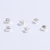 Sterling Silver Square Loose Beads Jewelry Accessories Electroplated For Diy Bracelet Necklace