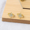 925 Sterling Silver Star Ear Clip Geometric Electroplated Elegant Crystal Inlaid Ear Jewelry For Women