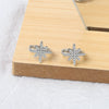 925 Sterling Silver Star Ear Clip Geometric Electroplated Elegant Crystal Inlaid Ear Jewelry For Women