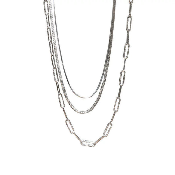 Sterling Silver Star River Gypsophila Star Clavicle Necklace For Women With Water Wave Chain And Electroplating