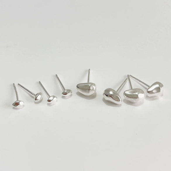 925 Sterling Silver Star Shaped Simple Style Pure Handmade Earrings