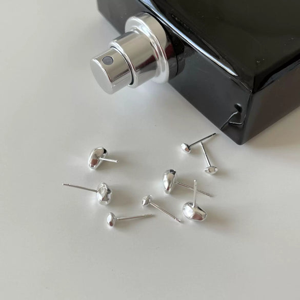925 Sterling Silver Star Shaped Simple Style Pure Handmade Earrings