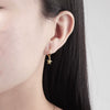 Sterling Silver Starfish Ear Buckle Earrings Geometric Electroplated Statement Earrings