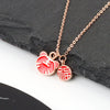 925 Sterling Silver Tiger Zodiac Pendant Necklace For Women With Red Enamel Geometric Pendant And Electroplated Collarbone Chain