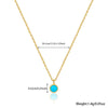 925 Sterling Silver Turquoise Niche Retro Female Clavicle Chain With Geometric Pattern And Electroplating