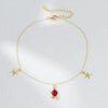 Sterling Silver Turtle Starfish Pendant Anklet For Girls Bohemian Style