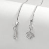 925 Sterling Silver Two Tone Feather Pendant Necklace Geometric Electroplated Clavicle Chain For Women