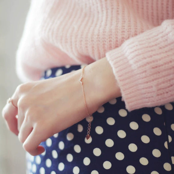 Sterling Silver Vshaped Women's Bracelet With 14K Goldplated Letters And Diamondencrusted Elegant Design