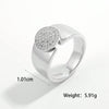 Sterling Silver White Gold Plated Basic Modern Style Classic Style Plating Inlay Triangle Round Star Zircon Rings