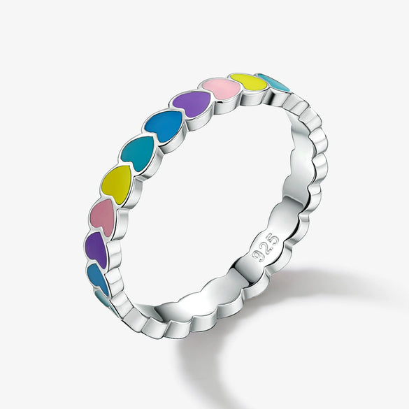 925 Sterling Silver Women's Bracelet And Earrings Set With Heart And Drop Shapes And Dripping Oil Design