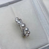 Sterling Silver Women's Freshwater Pearl Multibead Ring