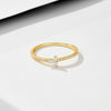 Sterling Silver Women's Geometric Micropaved Zircon Light Luxury Ring
