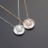925 Sterling Silver Women’s Necklace With White Shell Fishtail Pendant Geometric Cross Chain Electroplated Collarbone Necklace