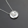 925 Sterling Silver Women’s Necklace With White Shell Fishtail Pendant Geometric Cross Chain Electroplated Collarbone Necklace