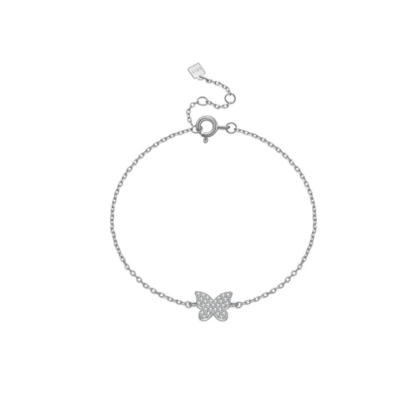 925 Sterling Silver Women's Simple All Match Classic Thin Chain Adjustable Bracelet With Geometric Styling And Electroplating In Light Luxury Style