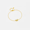 925 Sterling Silver Women's Simple All Match Classic Thin Chain Adjustable Bracelet With Geometric Styling And Electroplating In Light Luxury Style