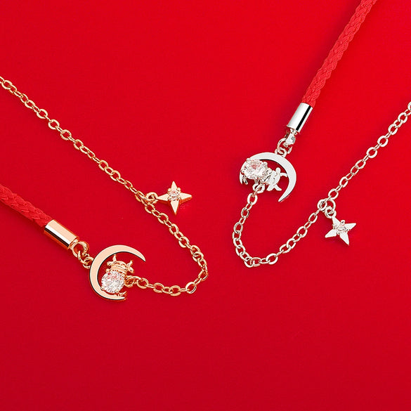 Sterling Silver Women's Zodiac Animals Electroplated Bracelet