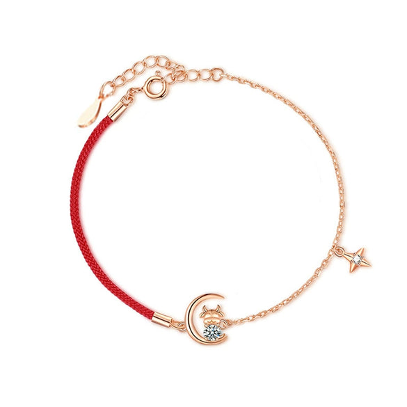 Sterling Silver Women's Zodiac Animals Electroplated Bracelet