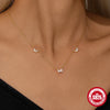 Sterling Silver Zircon Butterfly Rings Earrings Necklace