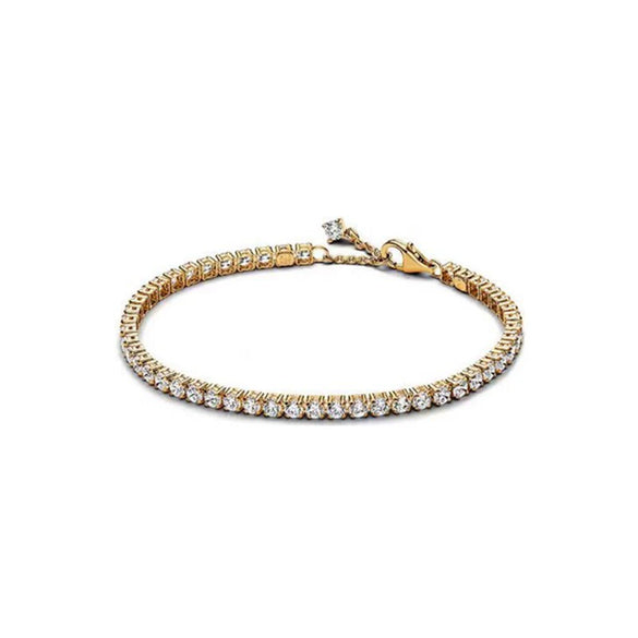 925 Sterling Silver Zircon Tennis Bracelet With Minimalist Light Luxury Design And Fine Jewelry Craftsmanship