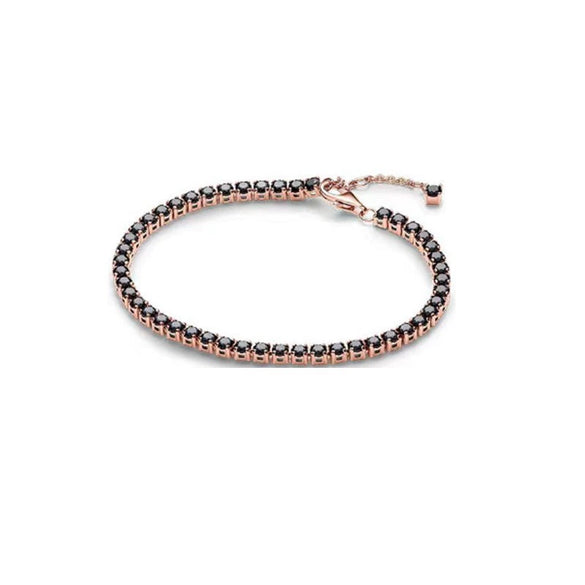 925 Sterling Silver Zircon Tennis Bracelet With Minimalist Light Luxury Design And Fine Jewelry Craftsmanship
