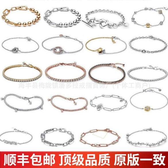 925 Sterling Silver Zircon Tennis Bracelet With Minimalist Light Luxury Design And Fine Jewelry Craftsmanship