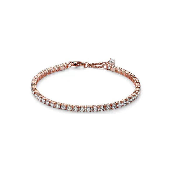 925 Sterling Silver Zircon Tennis Bracelet With Minimalist Light Luxury Design And Fine Jewelry Craftsmanship