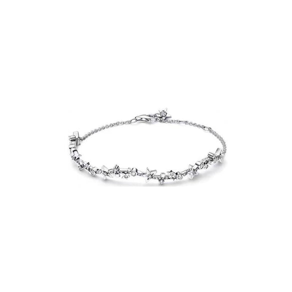 925 Sterling Silver Zircon Tennis Bracelet With Minimalist Light Luxury Design And Fine Jewelry Craftsmanship