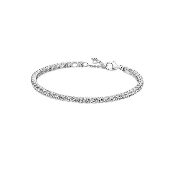 925 Sterling Silver Zircon Tennis Bracelet With Minimalist Light Luxury Design And Fine Jewelry Craftsmanship