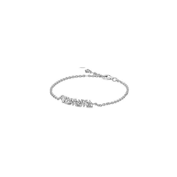 925 Sterling Silver Zircon Tennis Bracelet With Minimalist Light Luxury Design And Fine Jewelry Craftsmanship