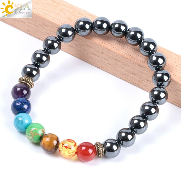 Stone Bead Jewelry Natural Semiprecious Stone Crystal Minimalist Bracelet