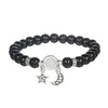 Stone Geometry Handmade Unisex Irregular Black Volcanic Stone Tiger Eye Bracelet