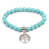 Stone Life Tree Pendant Handmade Unisex Bracelet With Animals And Zodiac Pattern